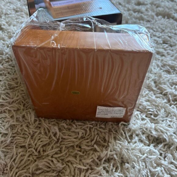 NIB Vintage Wood Recipe Box Roll Top Style Mid Century - Picture 7 of 9